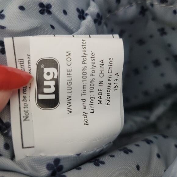 Lug Swivel RFID Lily Grey floral Cross Body Convertible Shoulder Bag - Picture 9 of 11